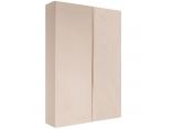 Prześcieradło bawełniane bez gumki silver 140x210 cm beżowe
